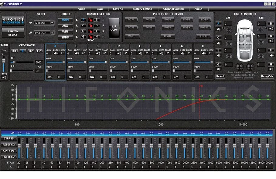 Hifonics Medusa M8-DSP-E - 8-Kanal DSP Prozessor – Bild 3