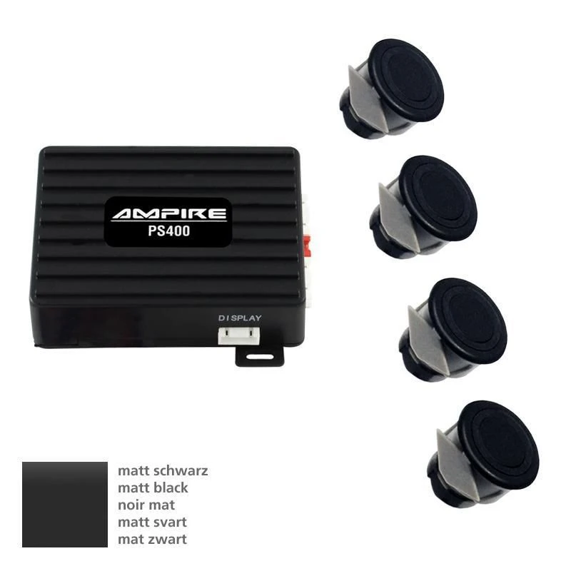 Ampire PS400C-MSW - Einparkhilfe, 4-fach, Schwarz Matt – Bild 2