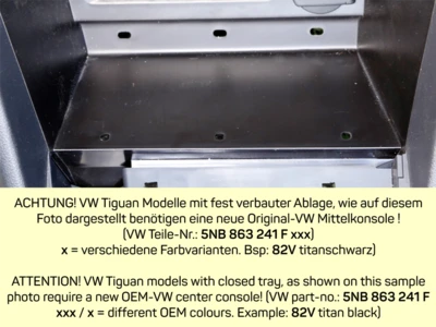 ACV INBAY - Induktive Ladeablage VW Tiguan 05/2016-05/2021 – Bild 3