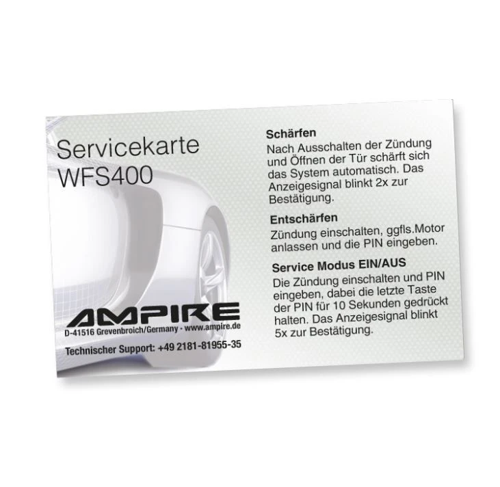 Ampire WFS400-LIN - CAN-Bus Wegfahrsperre Mit Code-Entschärfung – Bild 5