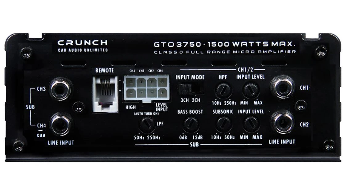 Crunch GTO3750 - 3-Kanal Verstärker Digital – Bild 2